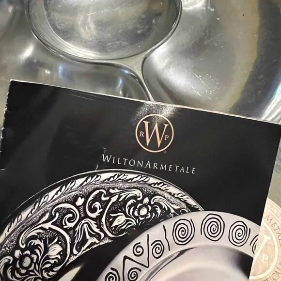 Wilton Armetale Reggae Chip and Dip platter - Picture 4 of 5